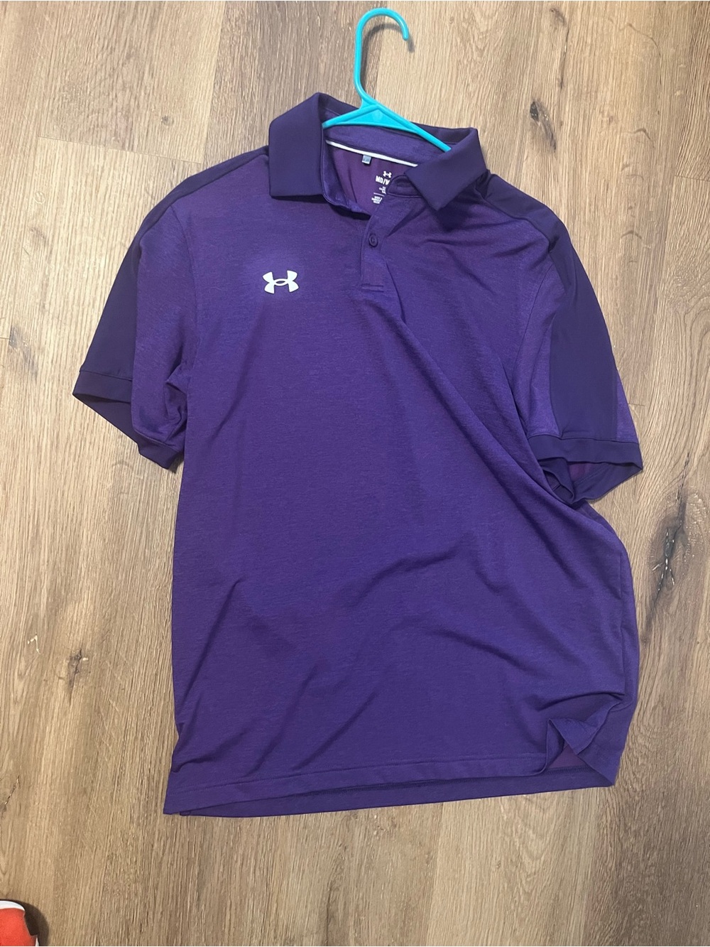 Under Armour Men's Purple Performance Polo with Contrast Panels